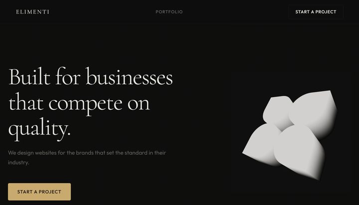 Homepage of elimenti.com